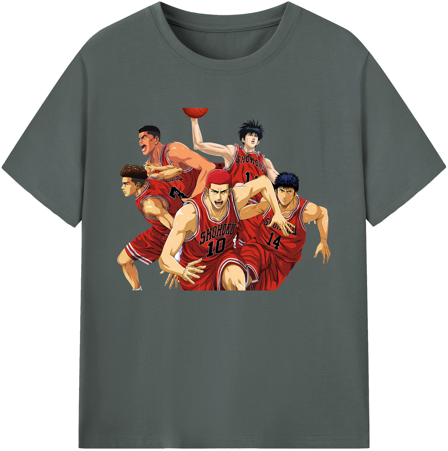 （画像用） SLAM DUNK／スラムダンク 綿100％ メンズ半袖Tシャツ｜肌触りやわらか＆通気性